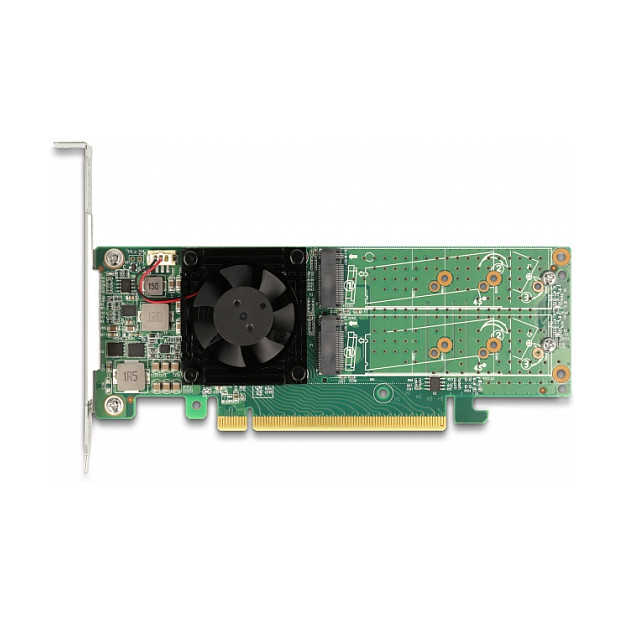 Adapter DELOCK PCIe x16 na 4x M.2 NVMe SSD (Low Profile)-4