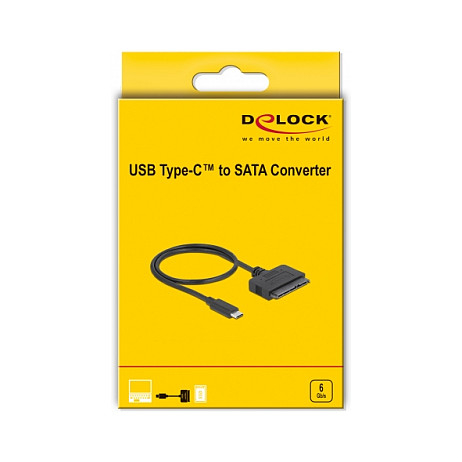 Adapter DELOCK USB-C na 22-pinski SATA za 2.5" HDD/SSD-1