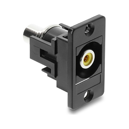 DELOCK Panel Mount RCA konektor, ženski na ženski, žuti