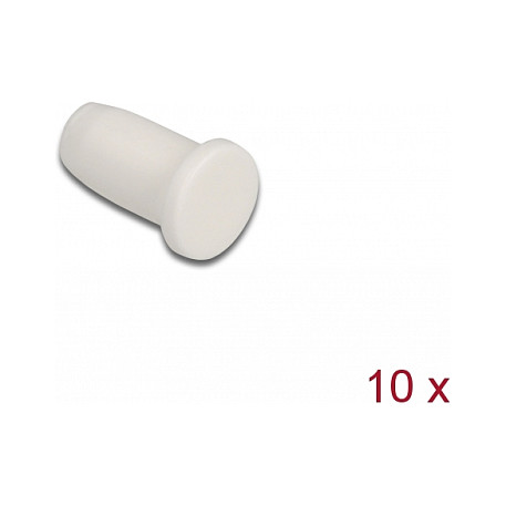 Zaštitne kapice DELOCK za optičke konektore 1.25 mm (10 komada) bijela boja-1