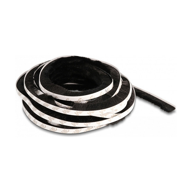 Samoljepljiva traka s četkicama DELOCK 15 mm x 5 m, crna boja