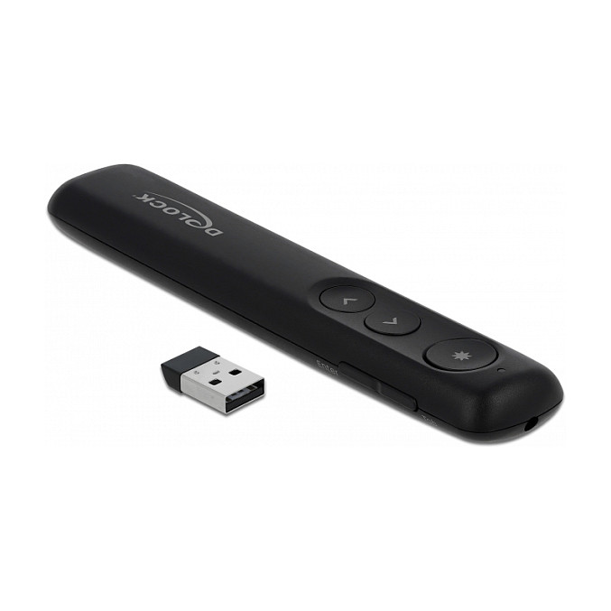 Laserski prezenter DELOCK 64092 USB, crna boja-0