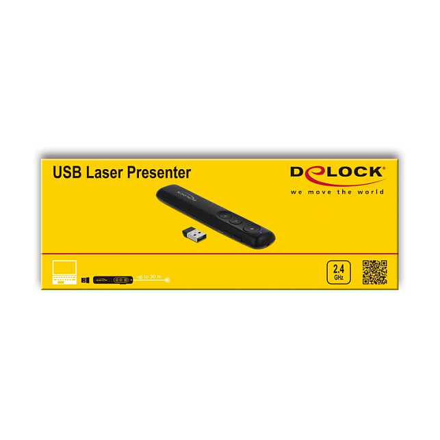 Laserski prezenter DELOCK 64092 USB, crna boja-4