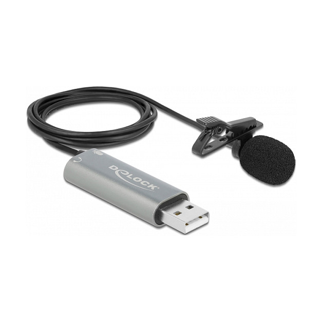 Mikrofon DELOCK 66638 USB Lavalier (24-bit/192 kHz)-0