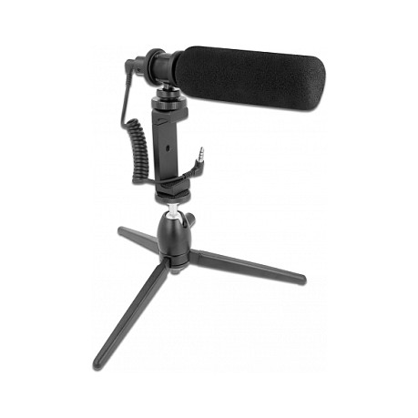Set shotgun mikrofona DELOCK 66582 za pametne telefone i DSLR kamere-0