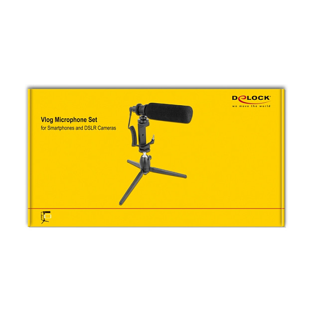 Set shotgun mikrofona DELOCK 66582 za pametne telefone i DSLR kamere-2