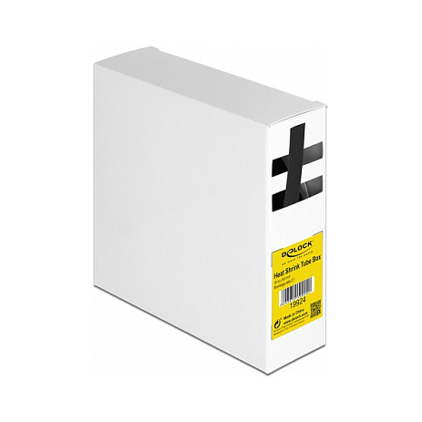 Termoskupljajući bužir DELOCK u kutiji 10 m x 9,5 mm, crna boja
