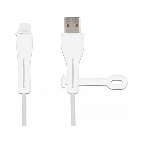 Zaštitni poklopci DELOCK za USB-A i Lightning konektore (set 2 kom) bijela boja-1