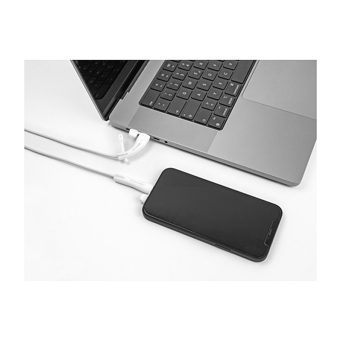 DELOCK zaštitni poklopci za USB-C i Lightning konektore, 2 kom, bijela boja-2