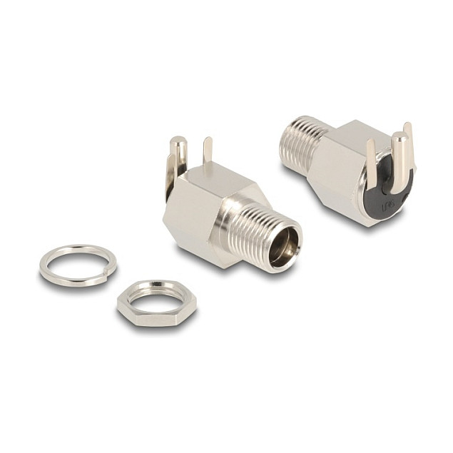 Ugradbena DC utičnica DELOCK 90179 (5.5 x 2.1 mm, kutna, 20V/10A)-0