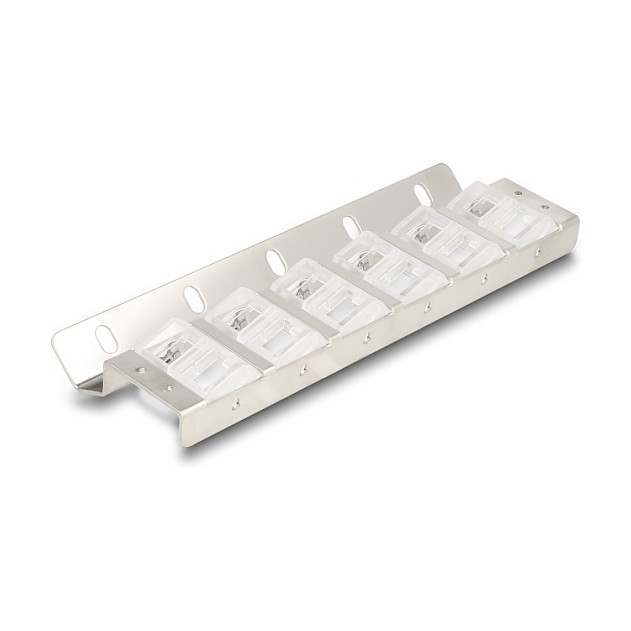 Delock Keystone Panel 12-portni, nagibni, za 10" ili 19" rack i zidnu montažu-1