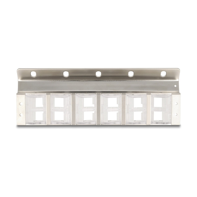 Delock Keystone Panel 12-portni, nagibni, za 10" ili 19" rack i zidnu montažu-3