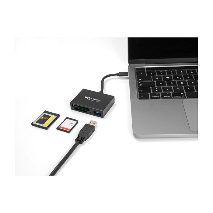 Čitač kartica DELOCK 91711 USB-C za XQD i SD memorijske kartice s USB-A portom-1