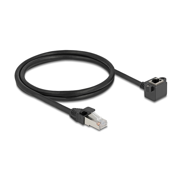 Mrežni produžni kabel DELOCK RJ45 Cat.6 F/UTP 1m (90° kutni)-0