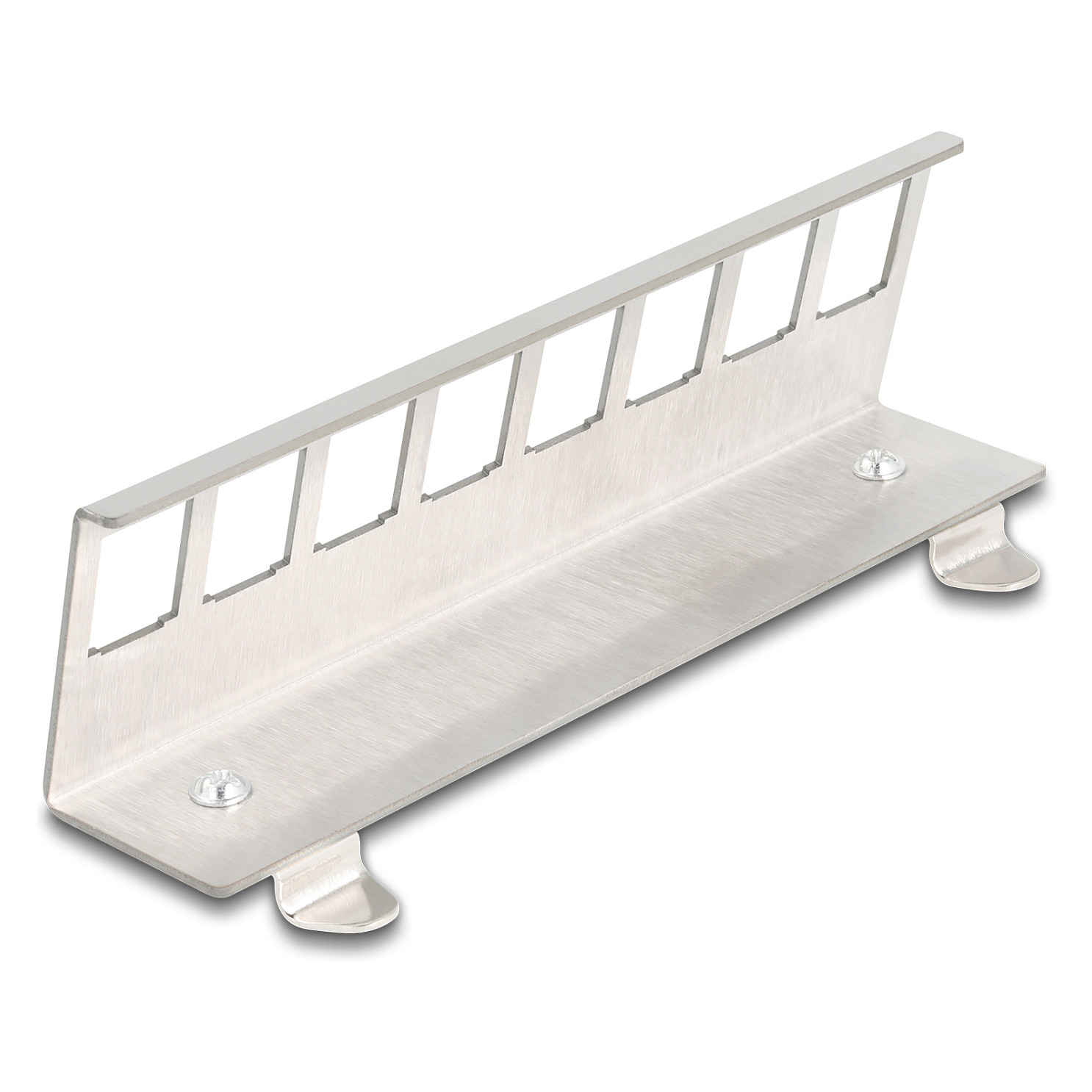 Delock 8-portni metalni Keystone nosač za DIN šinu-1