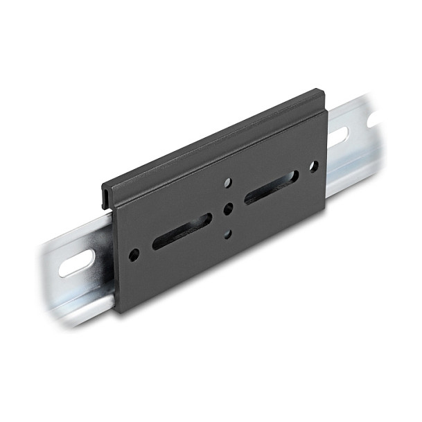 DELOCK Aluminijska montažna kopča za DIN šinu, 100 x 47.8 mm, crna-0