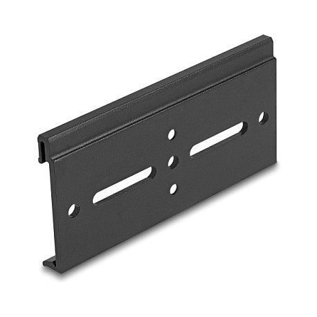 DELOCK Aluminijska montažna kopča za DIN šinu, 100 x 47.8 mm, crna-1