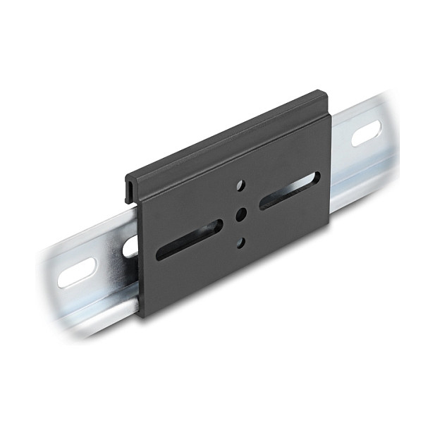 Delock Aluminijska Montažna Spojnica za DIN Šinu, 80 x 47.8 mm, Crna