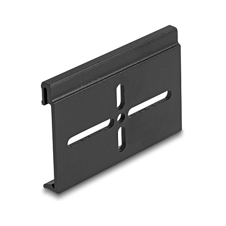 Delock aluminijska montažna kvačica za DIN šinu, 70.0 x 47.8 mm, crna-1