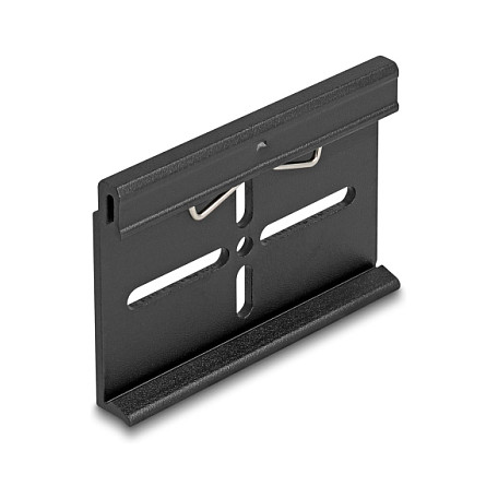 Delock aluminijska montažna kvačica za DIN šinu, 70.0 x 47.8 mm, crna-2
