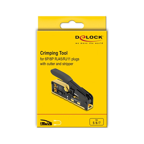 Kliješta za krimpanje DELOCK 90583 za mrežne konektore RJ45/RJ11-4