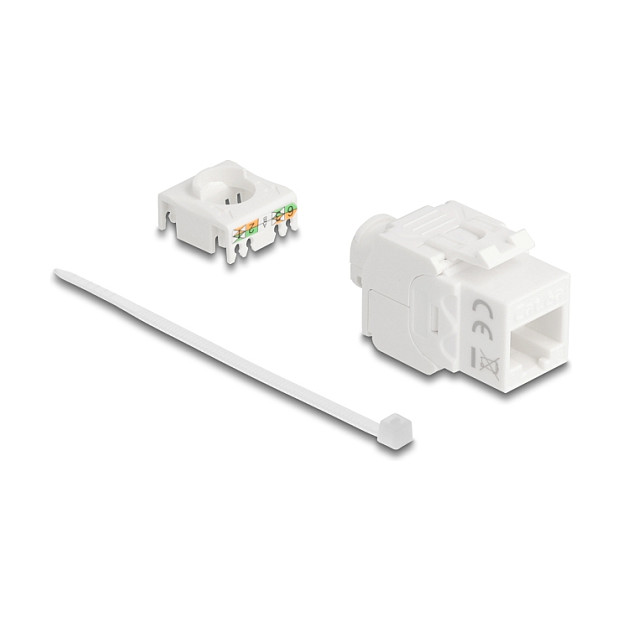 Delock Keystone Modul RJ45 na LSA Cat.6A UTP, 180°, bez alata-0