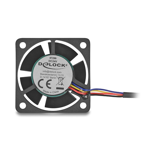 DELOCK Aksijalni ventilator 40 x 40 x 20 mm (24V DC), 67299-0
