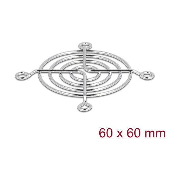 Mrežica za ventilator DELOCK 60 x 60 mm srebrna boja