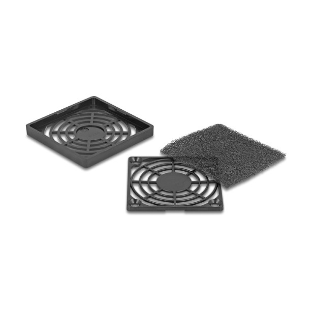 Mrežica za ventilator DELOCK s filterom za prašinu 60 x 60 mm crna boja-1