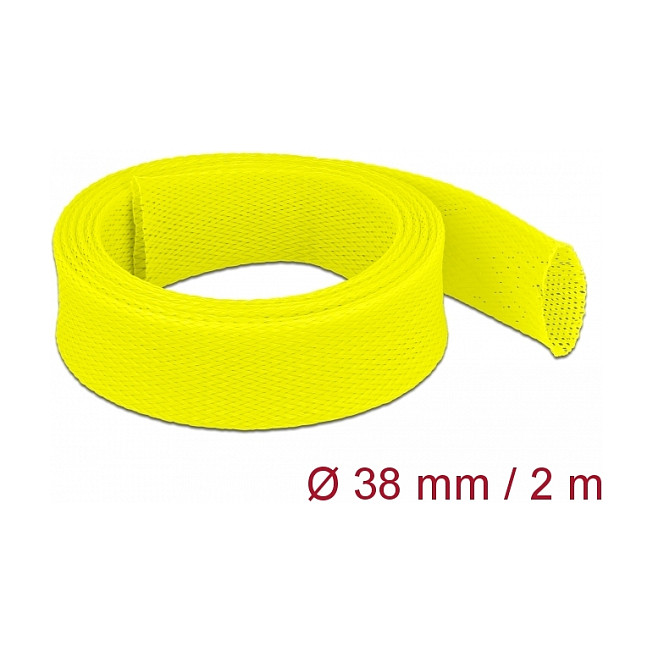 Pleteni bužir DELOCK samozatvarajući 2 m x 38 mm žuta boja-1