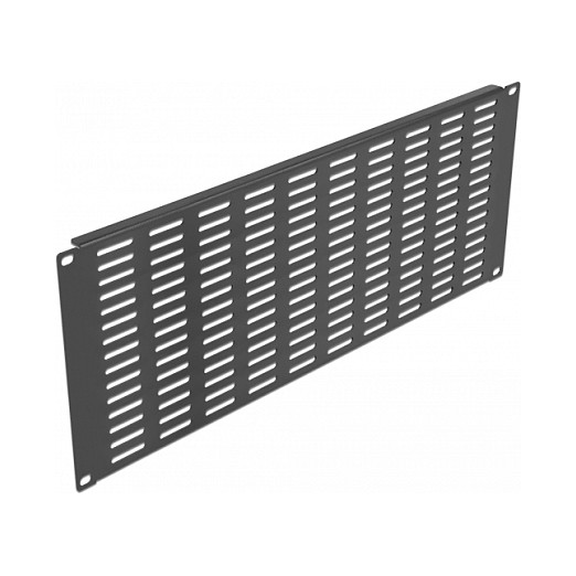 Delock 19" panel s ventilacijskim otvorima, 4U, crni