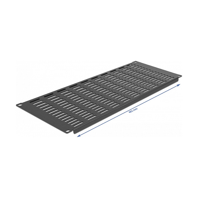 Delock 19" panel s ventilacijskim otvorima, 4U, crni-1