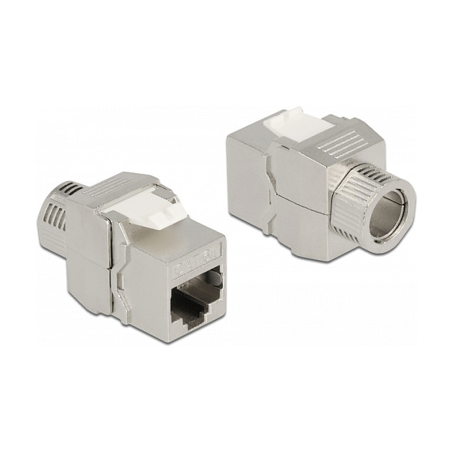 Delock Keystone Modul RJ45 (ž) na LSA Cat.6A, oklopljen, bez alata-0
