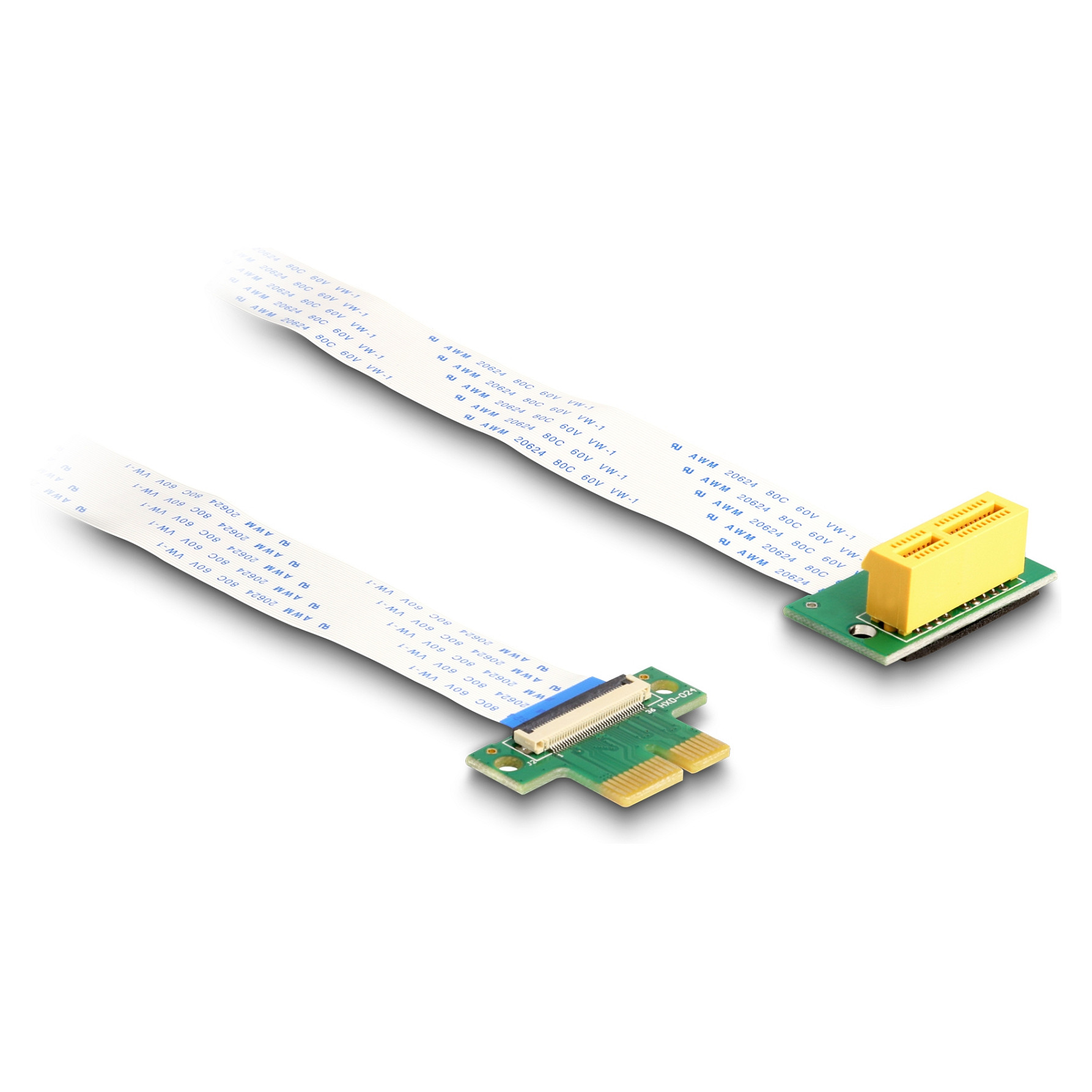 Delock PCIe x1 Riser kartica, 90° kutni utor, 30cm FPC kabel