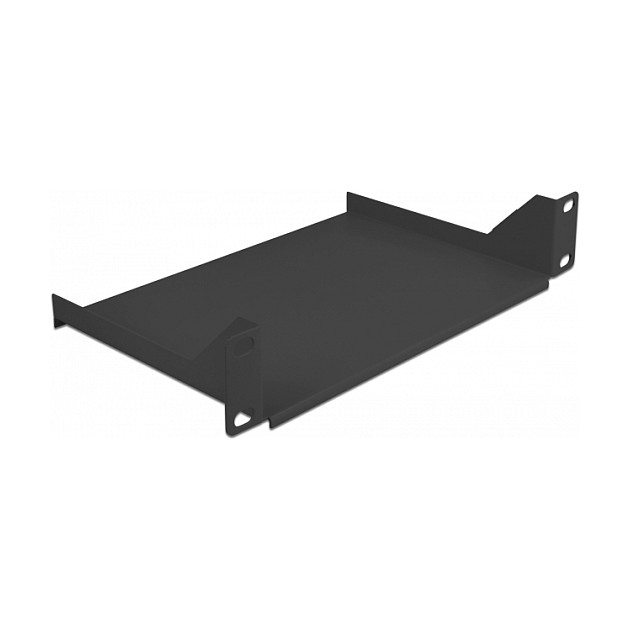 Polica za mrežni ormar DELOCK 66853, 10", 1U, crna