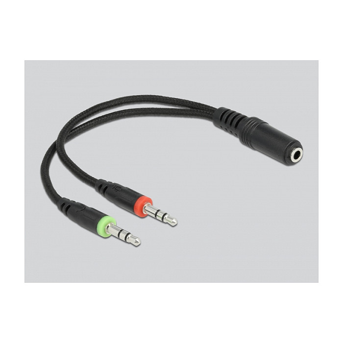 Slušalice DELOCK Gaming Headset (Over-Ear, 3.5 mm, mikrofon, LED, crne)-3