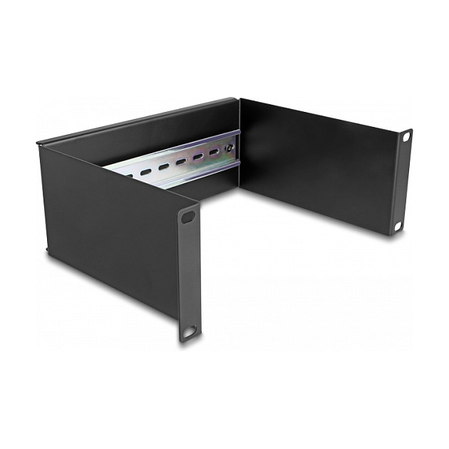 Panel DELOCK 10" za DIN šinu 2U crna boja (66898)