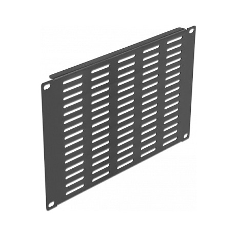 Delock 10" panel za mrežni ormar s ventilacijskim otvorima, 4U, crni-0