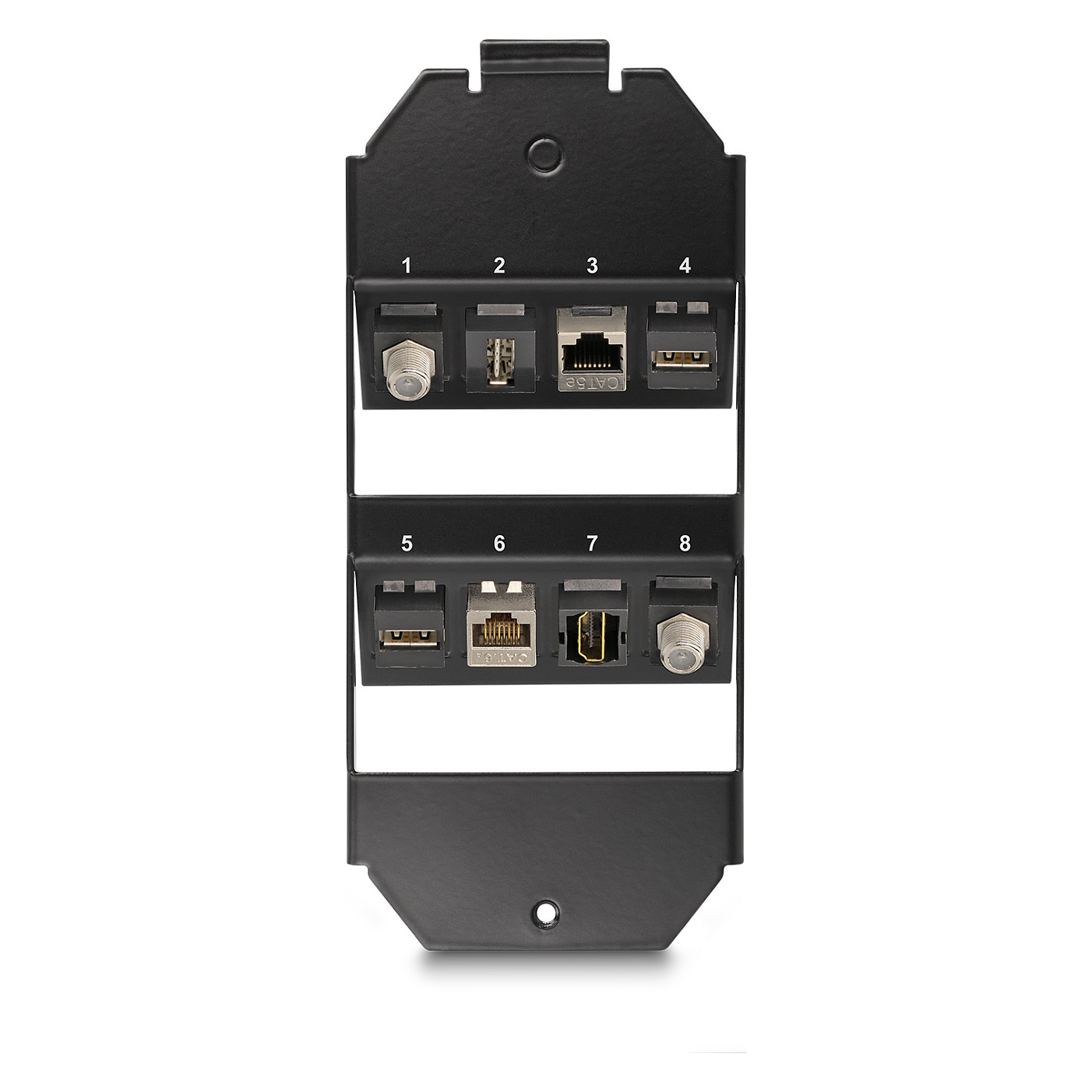 Delock Keystone nosač s 8 portova za podnu kutiju-2