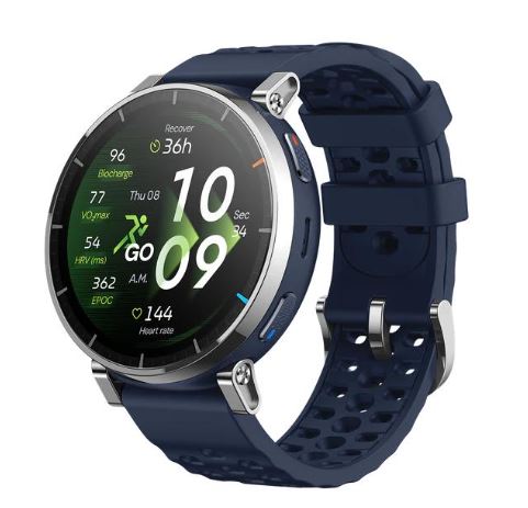 Pametni sat AMAZFIT Active 3 Premium (1,32" AMOLED, GPS, Bluetooth pozivi, vodootporan 5ATM) Atlas Blue