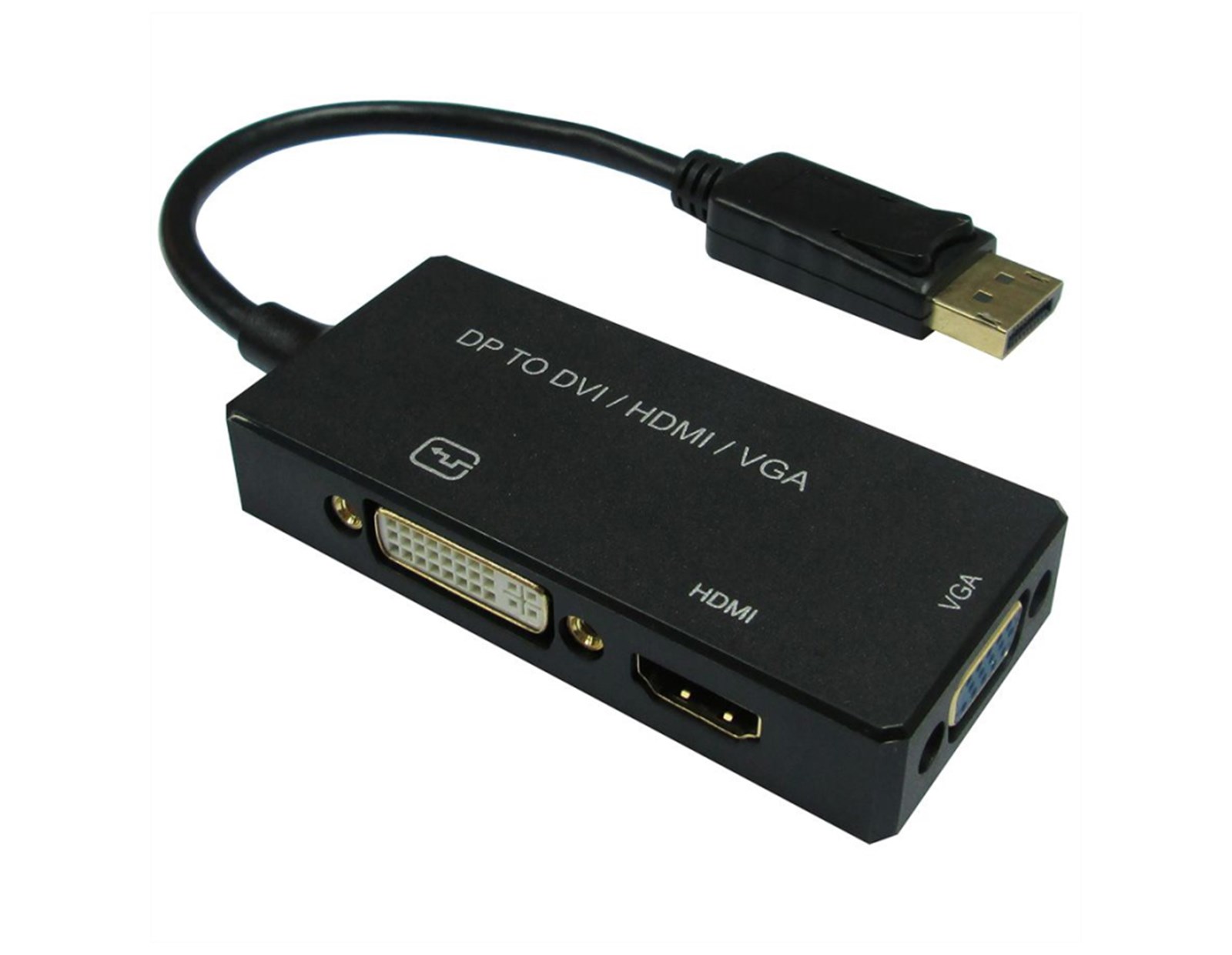 Kabel ROLINE VALUE DisplayPort - VGA/DVI/HDMI, M/F, aktivni, 0.1m-0