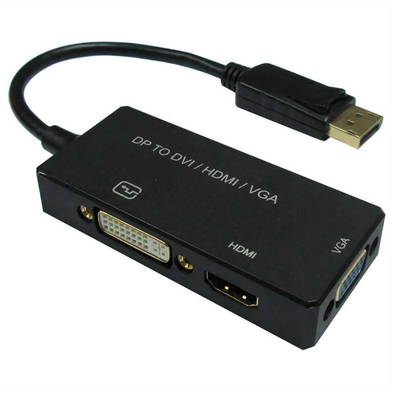 Kabel ROLINE VALUE DisplayPort - VGA/DVI/HDMI, M/F, aktivni, 0.1m-2