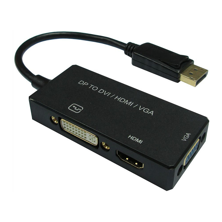 Kabel ROLINE VALUE DisplayPort - VGA/DVI/HDMI, M/F, aktivni, 0.1m-1