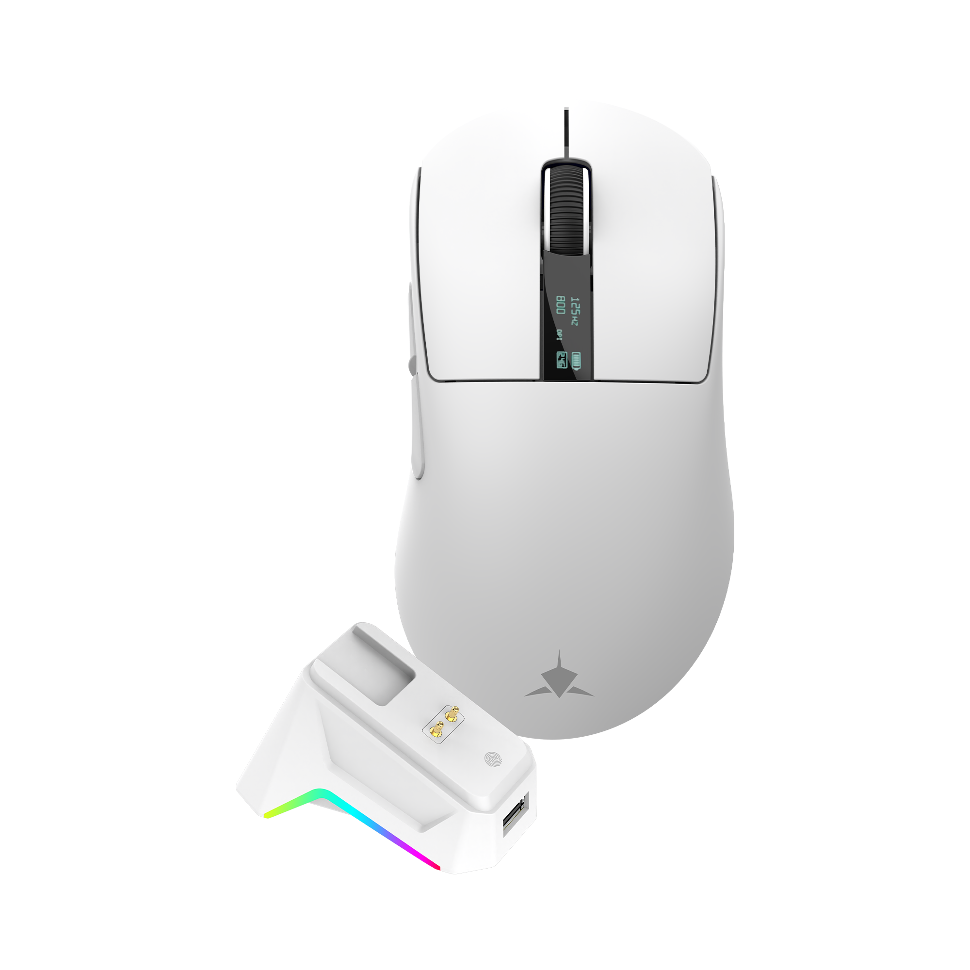 Bežični gaming miš WHITE SHARK WGM-5023 GAWAIN, 12.000 DPI, bijela boja-0