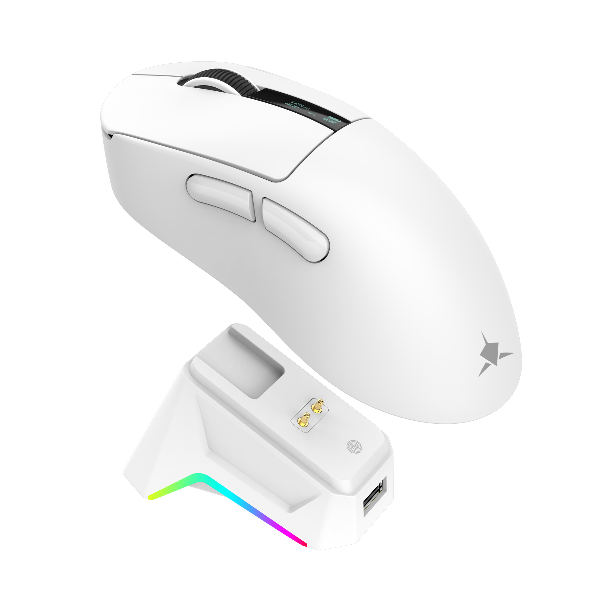 Bežični gaming miš WHITE SHARK WGM-5023 GAWAIN, 12.000 DPI, bijela boja-1