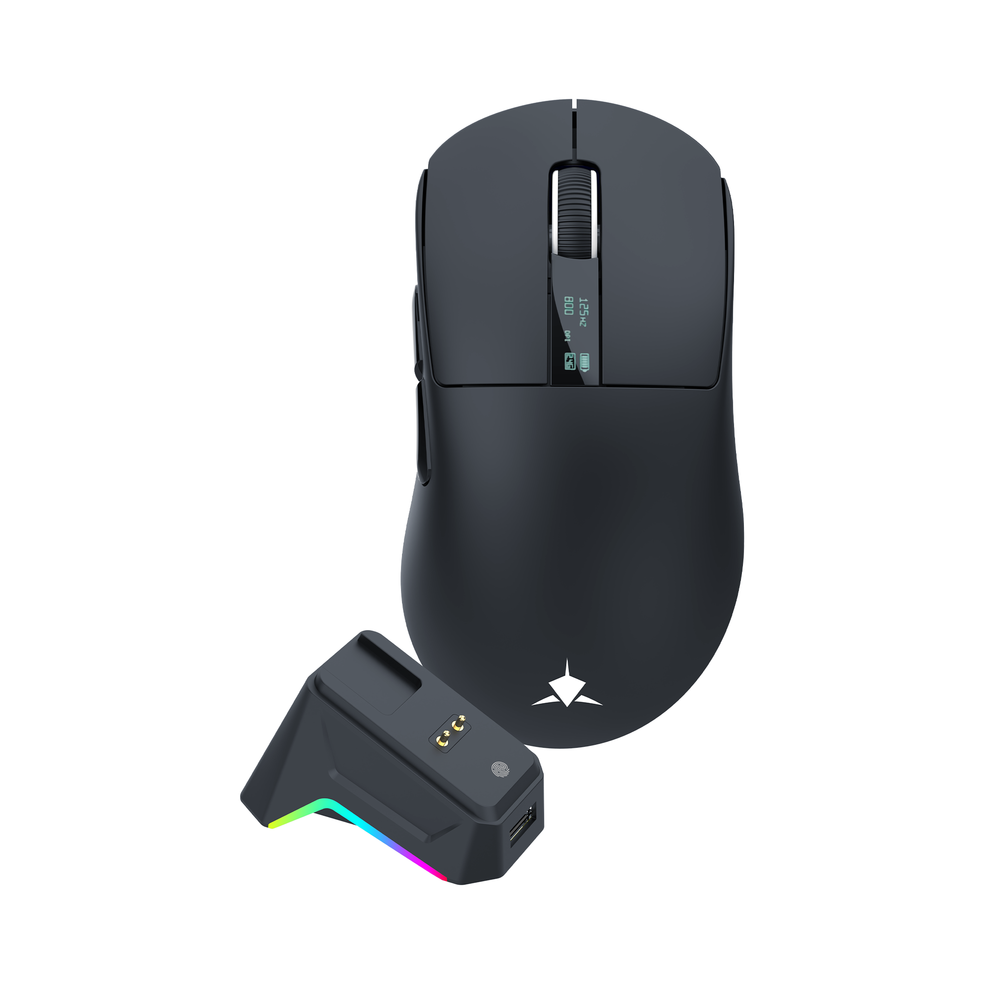 White Shark MOUSE WGM-5023 GAWAIN / 12.000 DPI - Black / Wireless-0
