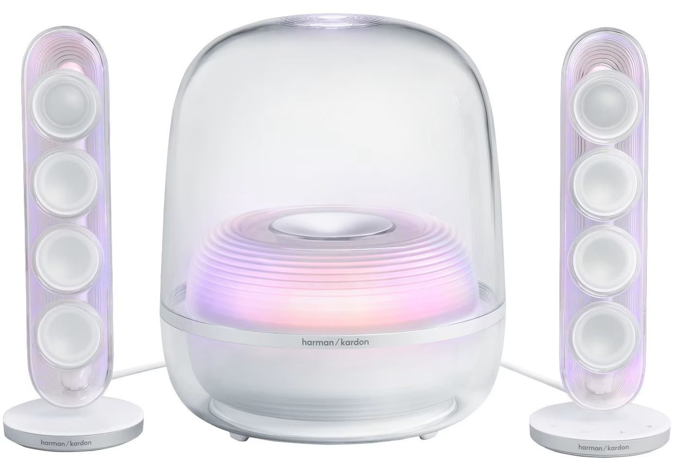 Audio sustav HARMAN KARDON SoundSticks 5 (2.1 sustav, 190 W, Bluetooth, HDMI ARC, Auracast, RGB, bijelI)