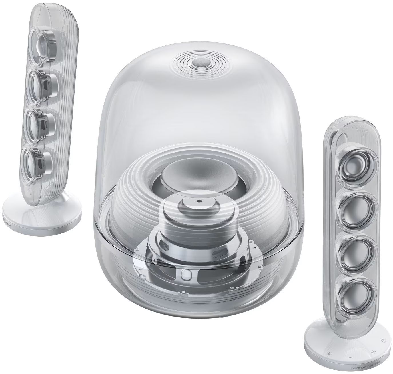 Audio sustav HARMAN KARDON SoundSticks 5 (2.1 sustav, 190 W, Bluetooth, HDMI ARC, Auracast, RGB, bijelI)-3