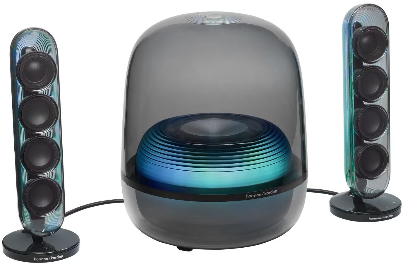 Audio sustav HARMAN KARDON SoundSticks 5 (2.1 sustav, 190 W, Bluetooth, HDMI ARC, Auracast, RGB, crni)