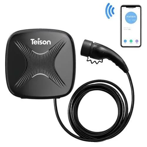 Zidni punjač za električna vozila TEISON Smart Mini HFC-EVC07-003 (7 kW, 32 A, 1-fazni, Type 2, Wi-Fi, Bluetooth, RFID, IP65)-2